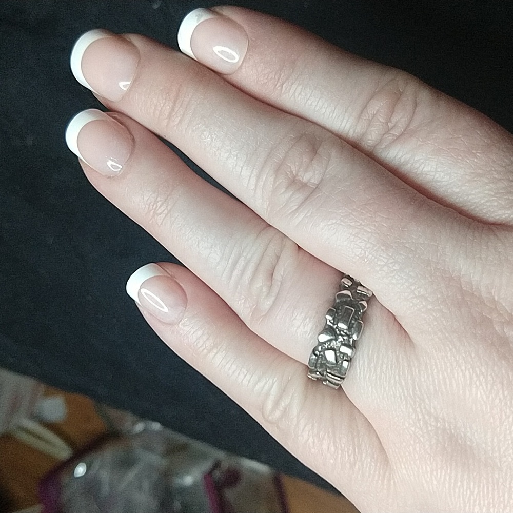 Vintage Sterling silver 925 nugget ring unisex - Picture 2 of 8